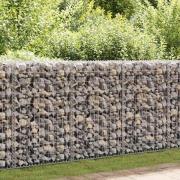 vidaXL Gabionmur i galvaniserat stål 630x30x100 cm