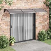vidaXL Entrétak svart 300x75 cm polykarbonat
