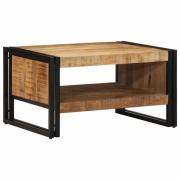vidaXL Soffbord 70x50x38 cm massivt grovt trä mango