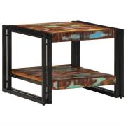 vidaXL Soffbord flerfärgat 50x50x38 cm massivt trä återvunnet