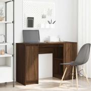 vidaXL Skrivbord brun ek 120x42x76 cm konstruerat trä