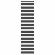 vidaXL Rullgardin zebra svart 65x200 cm tyg bredd 60,9 cm polyester