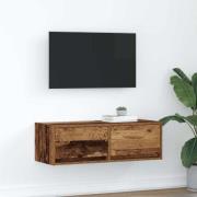 vidaXL TV-bänk gammalt trä 80x31x25,5 cm konstruerat trä