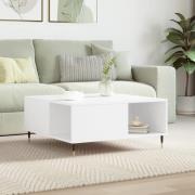 vidaXL Soffbord vit 80x80x36,5 cm konstruerat trä