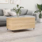 vidaXL Soffbord sonoma-ek 90x44,5x45 cm konstruerat trä