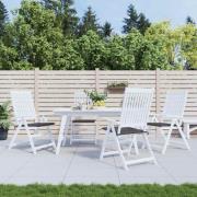vidaXL Stolsdynor 4 st antracit 40x40x4 cm oxfordtyg