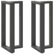 vidaXL Barbordsben T-formad 2 st antracit 50x35x(90-91) cm stål