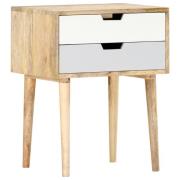 vidaXL Sängbord 47x35x59 cm massivt mangoträ