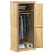 vidaXL Garderob Corona 76x50x170 cm massiv furu