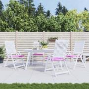 vidaXL Stolsdynor 4 st rosa 50x50x4 cm tyg