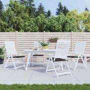 vidaXL Stolsdynor 4 st svart 40x40x4 cm oxfordtyg
