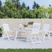 vidaXL Stolsdynor 4 st beige 40x40x4 cm oxfordtyg