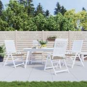 vidaXL Stolsdynor 4 st taupe 50x50x4 cm oxfordtyg