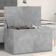 vidaXL Förvaringskista betonggrå 84x42x46 cm konstruerat trä