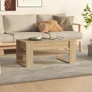 vidaXL Soffbord sonoma-ek 102x55x45 cm konstruerat trä