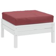 vidaXL Palldyna melerad vinröd 60x60x9,5 cm tyg