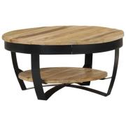 vidaXL Soffbord massivt grovt mangoträ 65x32 cm