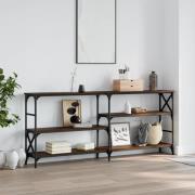 vidaXL Avlastningsbord brun ek 180x29x76,5 cm konstruerat trä