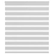 vidaXL Rullgardin zebra ljusgrå 135x150 cm tyg bredd 130,9cm polyester