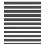 vidaXL Rullgardin zebra svart 135x150 cm tyg bredd 130,9cm polyester