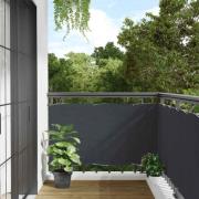 vidaXL Insynsskydd för balkong antracit 500x75 cm PVC