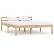 vidaXL Sängram utan madrass massiv furu 120x200 cm