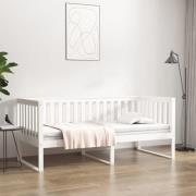 vidaXL Dagbädd utan madrass vit 100x200 cm massiv furu