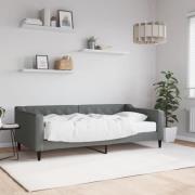 vidaXL Dagbädd med madrass mörkgrå 90x190 cm tyg