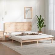 vidaXL Sängram massivt trä 150x200 cm