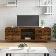 vidaXL Tv-bänk rökfärgad ek 150x30x50 cm konstruerat trä