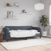 vidaXL Dagbädd mörkgrå 80x200 cm sammet