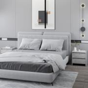 vidaXL Sängbord 2 st betonggrå 45x34,5x44,5 cm konstruerat trä