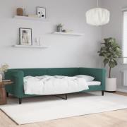 vidaXL Dagbädd mörkgrön 100x200 cm sammet