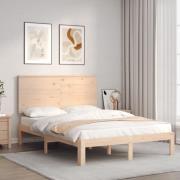 vidaXL Sängram utan madrass 140x190 cm massiv furu