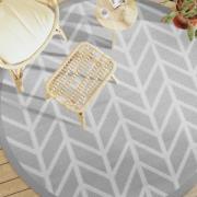 vidaXL Utomhusmatta ARAKIL grå Ø200 cm PP