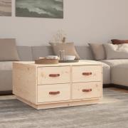 vidaXL Soffbord 80x80x45 cm massiv furu