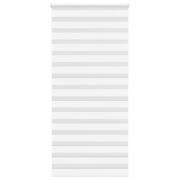vidaXL Rullgardin zebra vit 105x230 cm tyg bredd 100,9 cm polyester