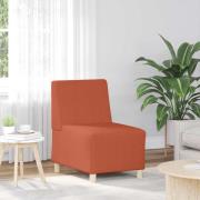 vidaXL Soffstol röd orange 55 cm manchestertyg