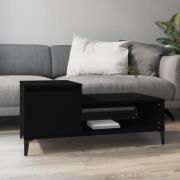 vidaXL Soffbord svart 100x50x45 cm konstruerat trä