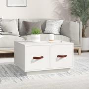 vidaXL Soffbord vit 60x53x35 cm massiv furu