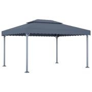 vidaXL Paviljong 400x300 cm antracit aluminium