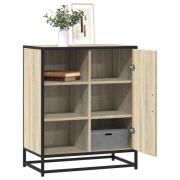 vidaXL Skänk sonoma-ek 62x35x76 cm konstruerat trä