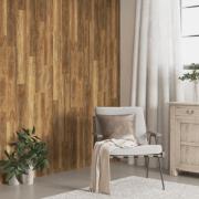 vidaXL Väggpaneler träimitation brun PVC 4,12 m²