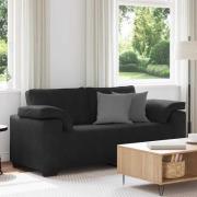 vidaXL Loveseat soffa svart 140 cm sammet