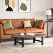 vidaXL Soffbordsben svart 2 st 70x(30-31) cm stål