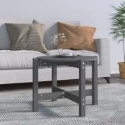 vidaXL Soffbord grå Ø 62,5x45 cm massivt furu