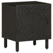 vidaXL Sängbord svart 40x33x46 cm massivt mangoträ