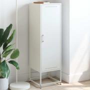vidaXL Högskåp vit 36x39x123 cm stål