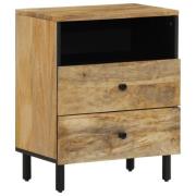 vidaXL Sängbord 50x33x60 cm massivt mangoträ