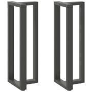 vidaXL Barbordsben T-formade 2 st antracit 50x35x(110-111) cm stål